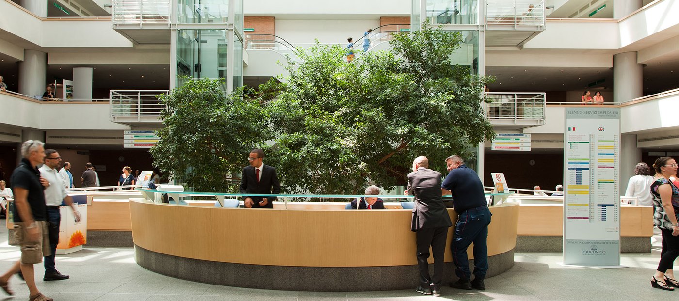 Hall del Policlinico Universitario Campus Bio-Medico